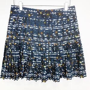 NWOT J. Crew Pleated Geometric Print Lattice Mini Skirt 4